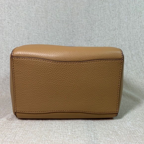 Tory Burch McGraw Tiramisu Tan Leather Small Bucket Tote/Crossbody Bag + Wallet - Picture 7 of 15